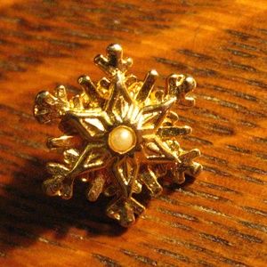 Snowflake Winter Holiday Christmas Xmas Lapel Pin